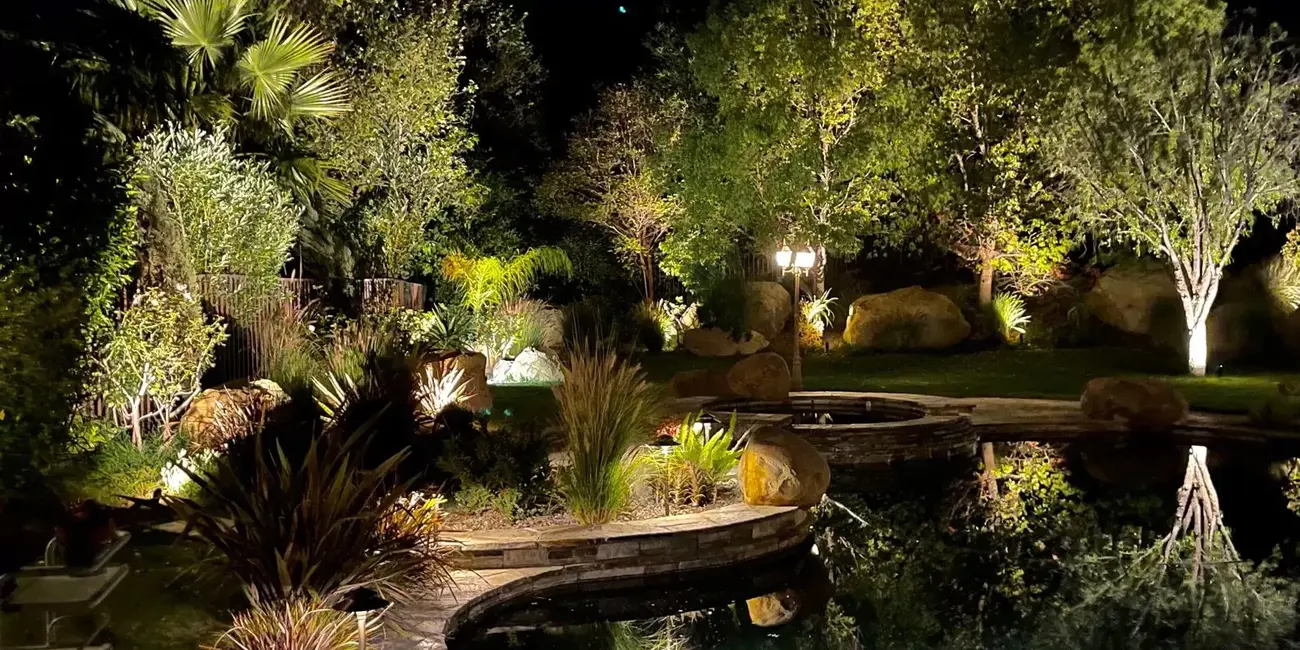 Landscape Lighting installation